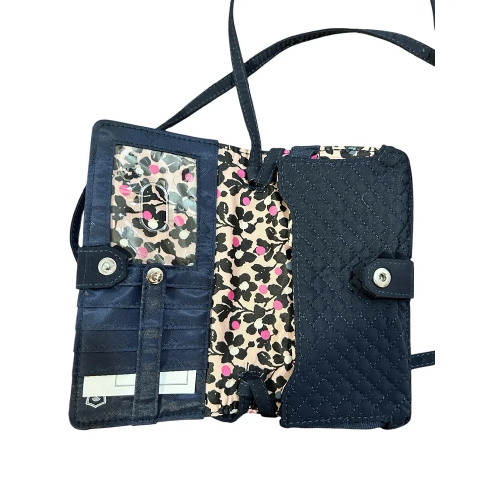 NWT Vera Bradley Navy Phone Wallet Crossbody - Picture 2 of 5